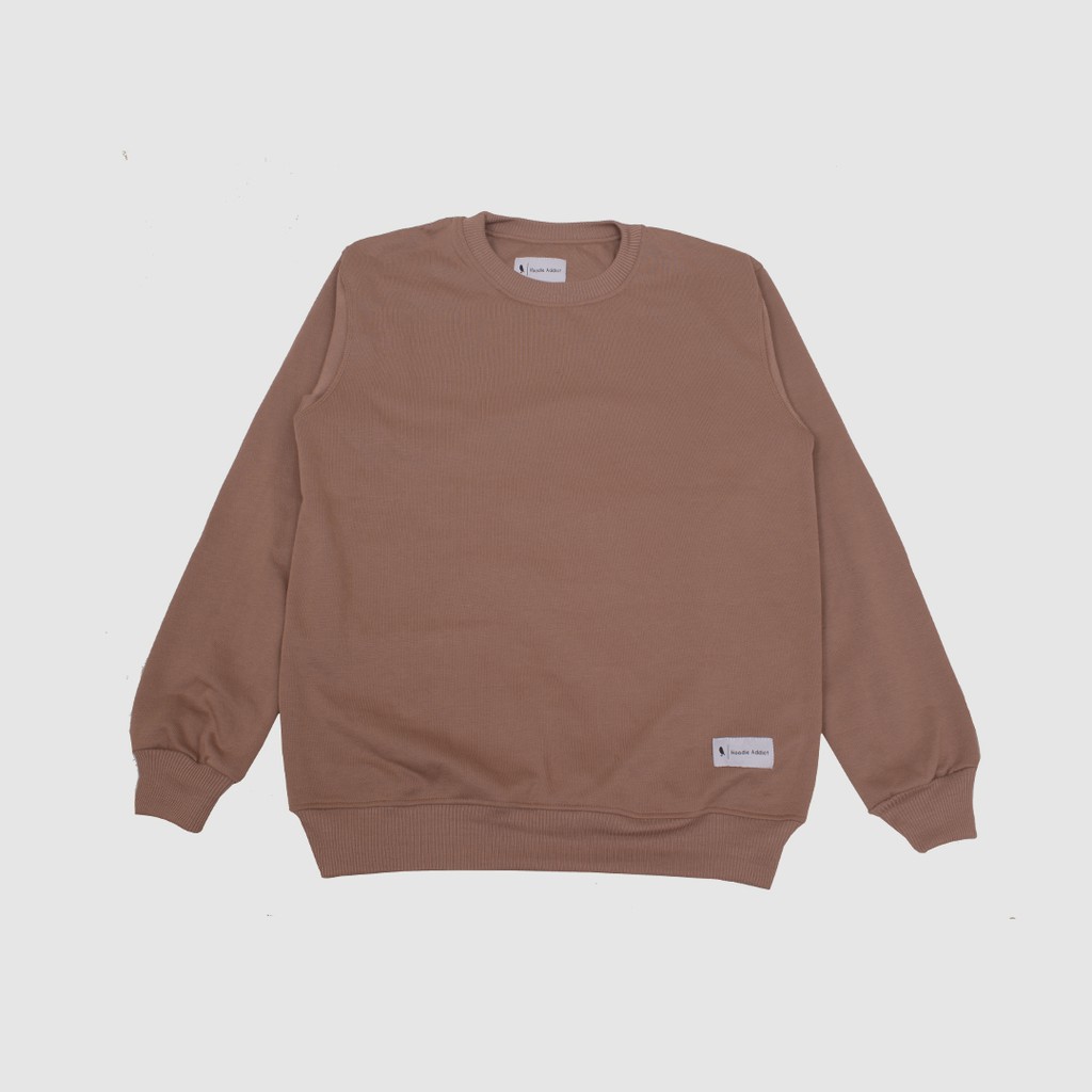 Jual Hoodie Addict - Sweatshirt Cokelat Mocca | Shopee Indonesia