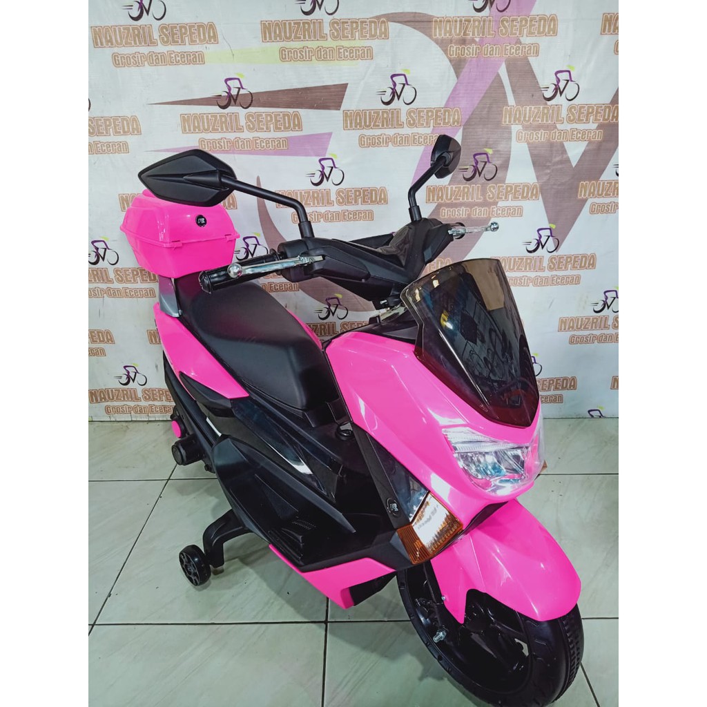 Jual Mainan Anak - Motor Listrik - Pmb M-588 Nmax Pink - Aki Cas | Shopee Indonesia