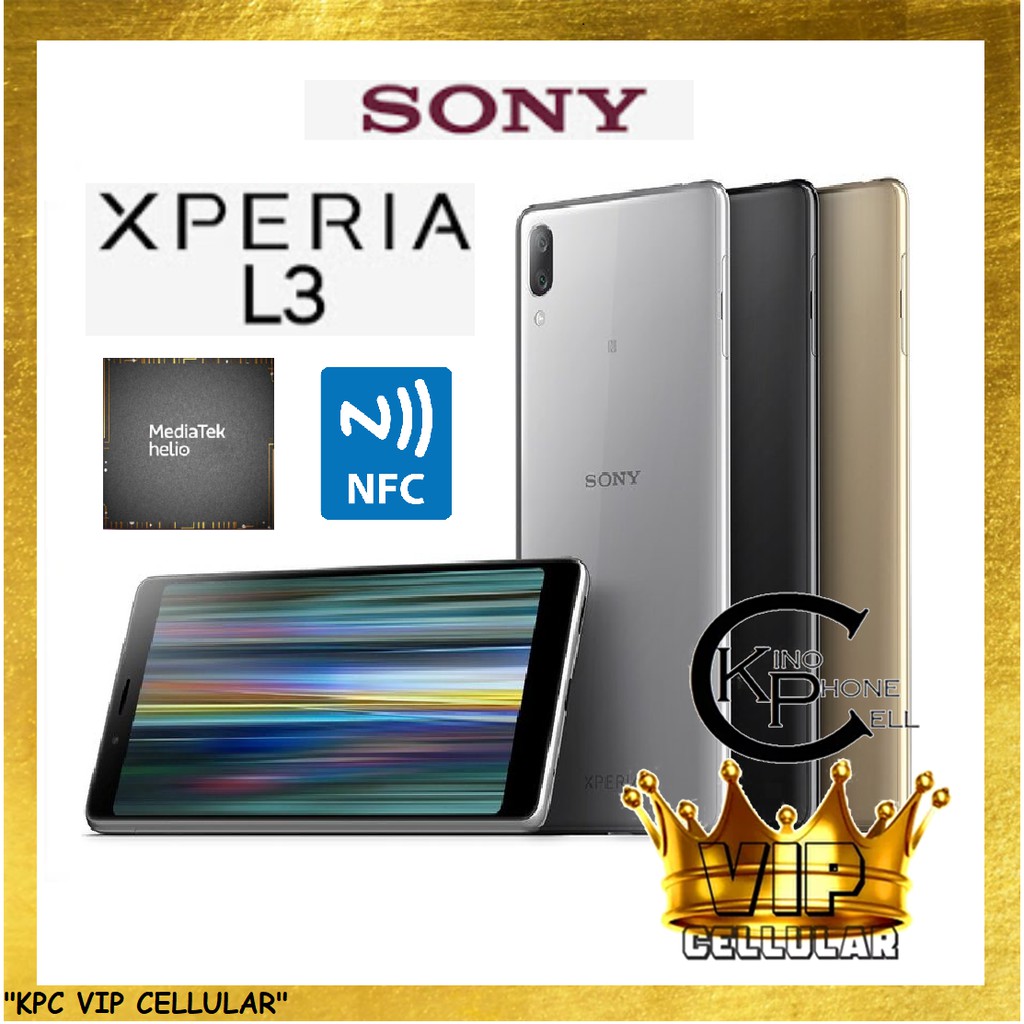 "Handphone Sony Xperia L3 Ram 3/32GB Fulset HP Murah Fitur NFC Helio