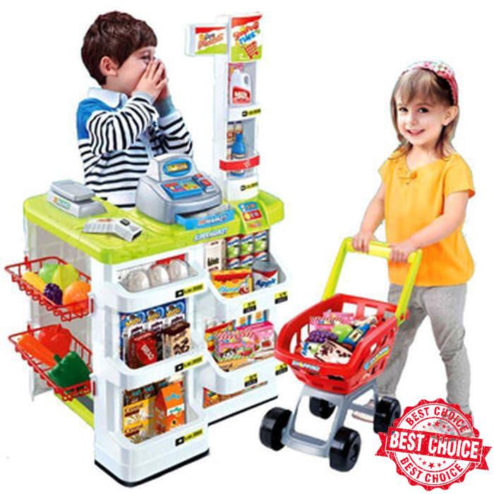 Jual Home Supermarket Playset 668-02 - Mainan Anak Perempuan | Shopee Indonesia