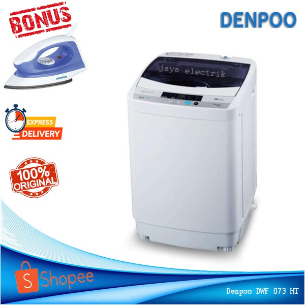 Mesin Cuci 1 Tabung Denpoo 6kg DWF 073 HT Cuci dan Kering Low Watt Shopee Indonesia