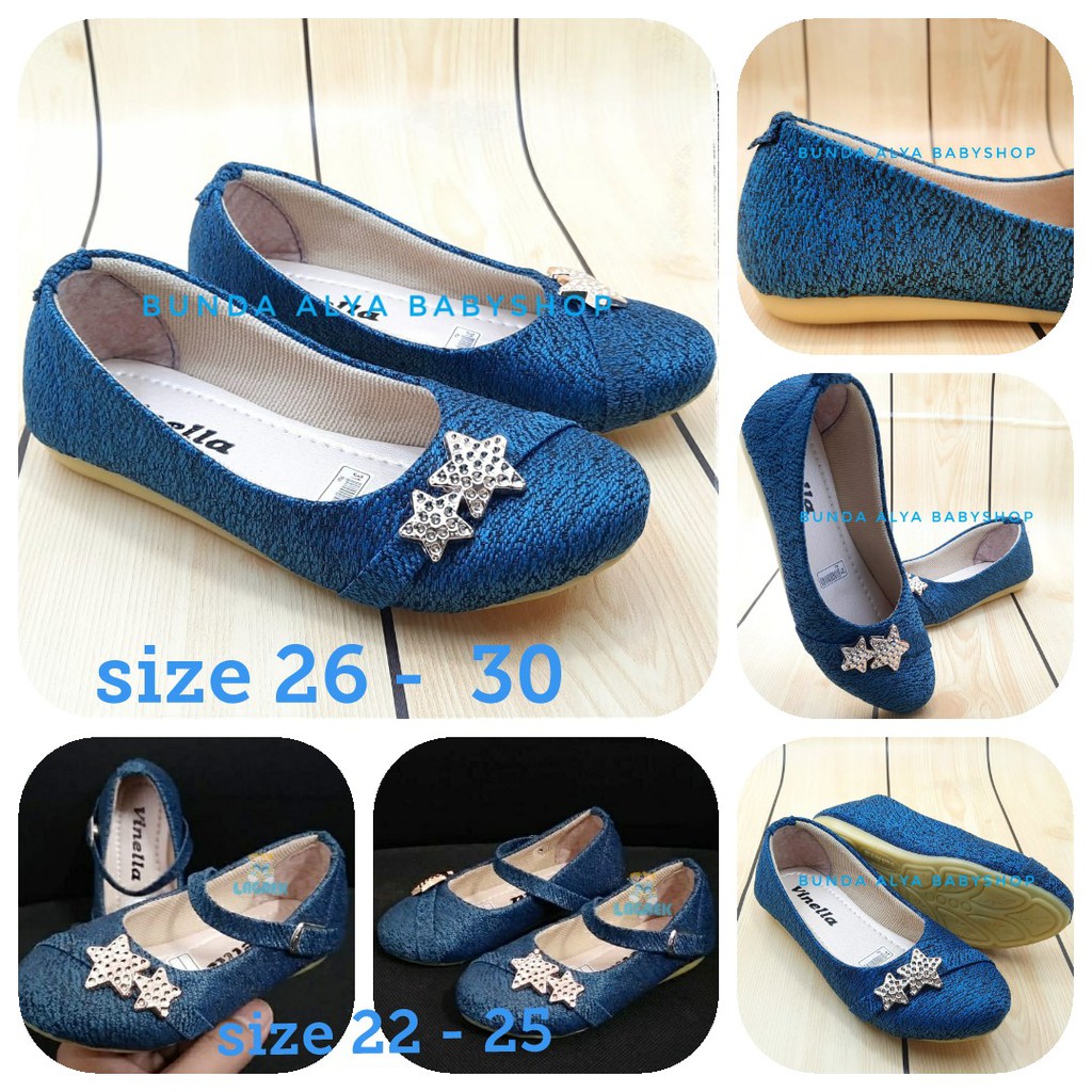 Sepatu Anak Perempuan Usia 1 2 3 4 5 6 Tahun BIRU Size 22 35 Sepatu