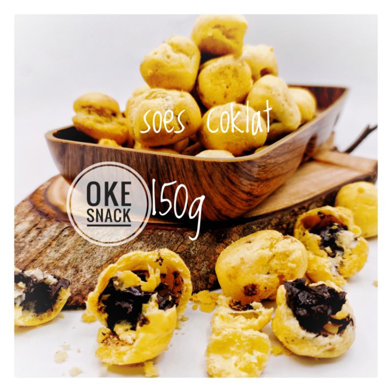 soes coklat 150g / cemilan sus kering coklat Shopee Indonesia