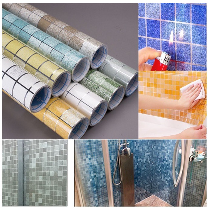 Jual Stiker Dinding Kamar Mandi Anti Air Wallpaper Shopee Indonesia