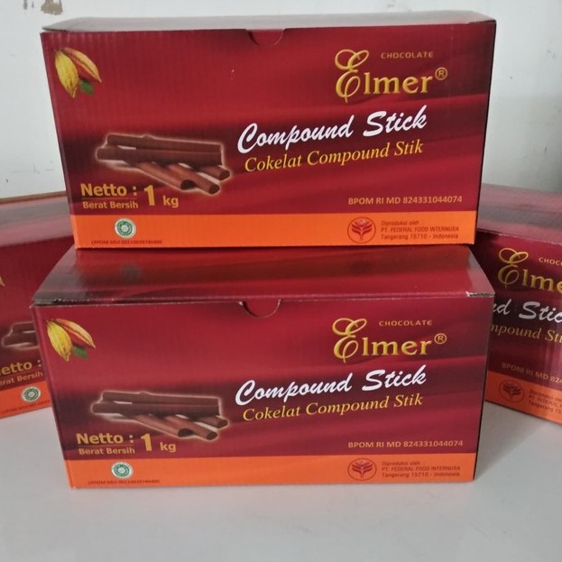 Jual Coklat Cokelat Chocolate Batang Compound Stik Stick Elmer Compound 1Kg 1 Kg | Shopee Indonesia