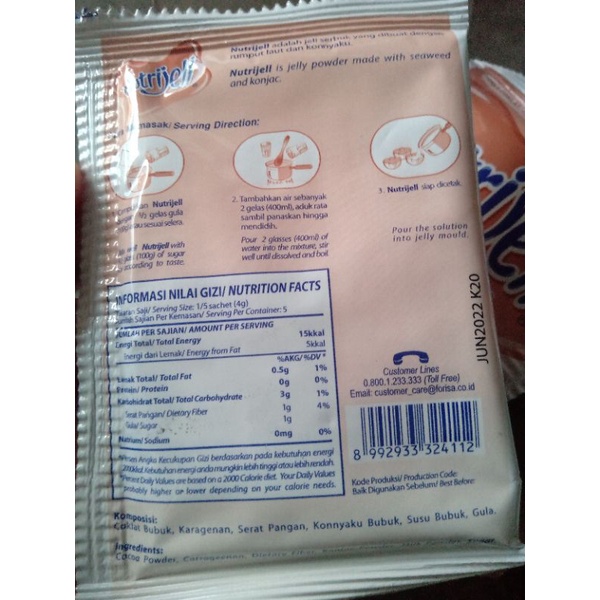 Jual Nutrijell Rasa Coklat 20Gr Dan Aneka Rasa Buah 10Gr Agar-Agar Serbuk Instan | Shopee Indonesia