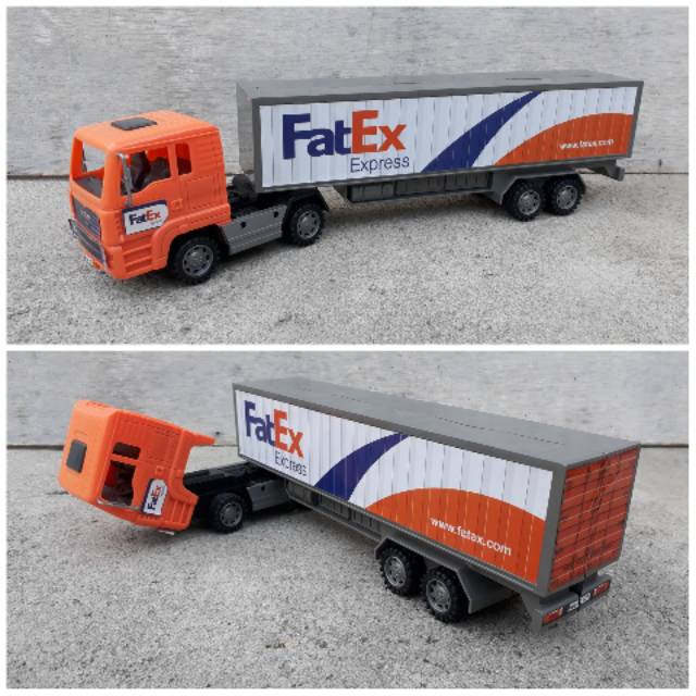 Jual Mainan Truk Kontainer - Mobil Trailer Anak Edukatif - Truck Edukasi | Shopee Indonesia