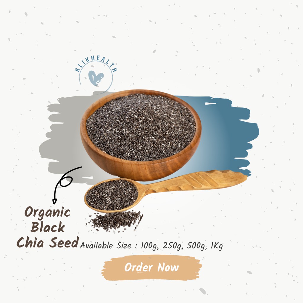PROMO 100gr Organic Black Chia Seed Shopee Indonesia