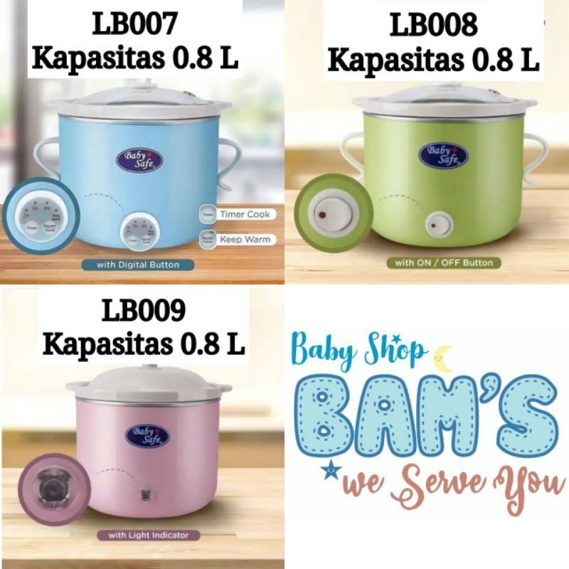 Jual [TERMURAH READY GOJEK & COD] SLOW COOKER BABY SAFE BABYSAFE LB007