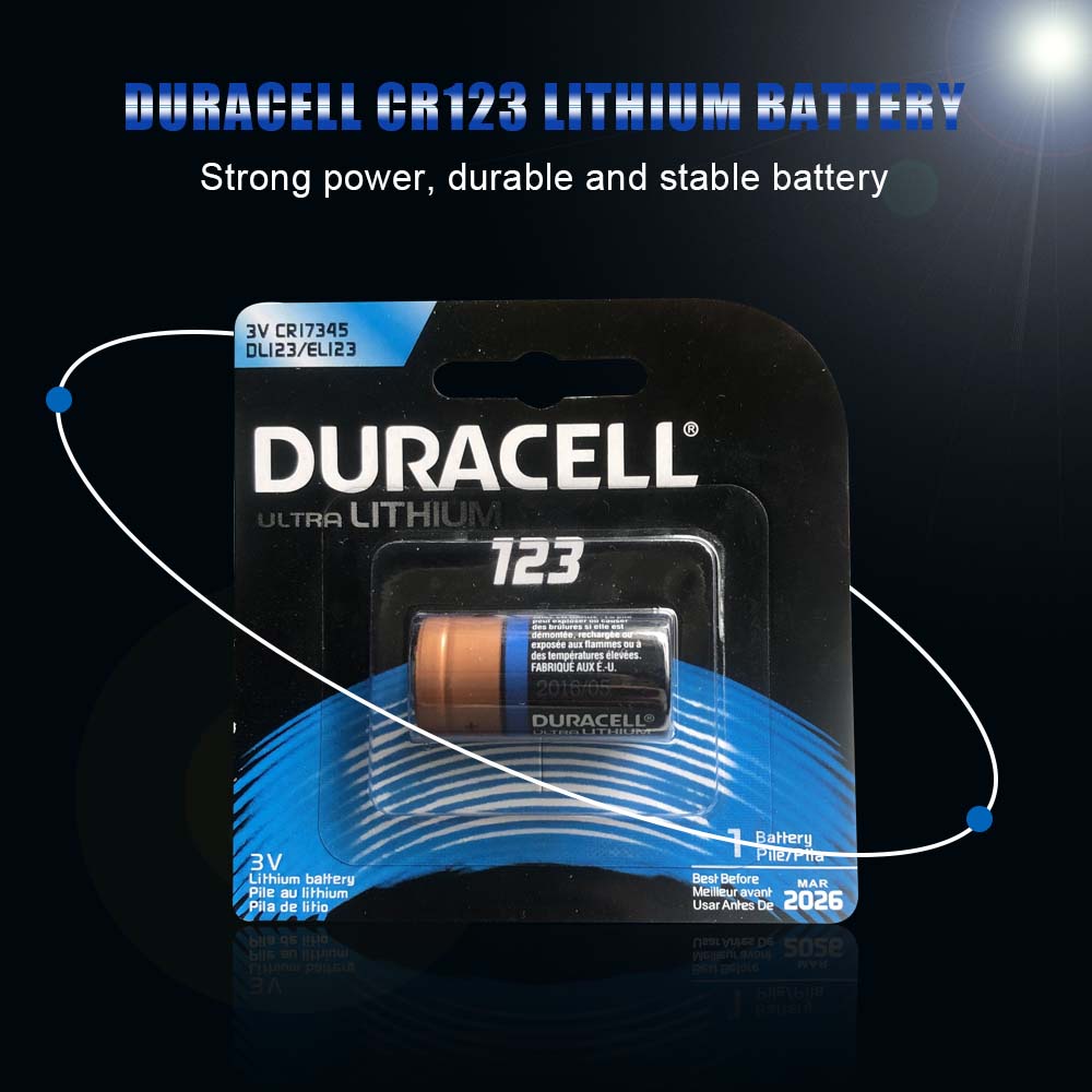 Jual Super Sale 50Pcs New Original Duracell 3V 1550Mah Lithium Battery Cr123 Cr123A Cr17345 16340 Cr | Shopee Indonesia