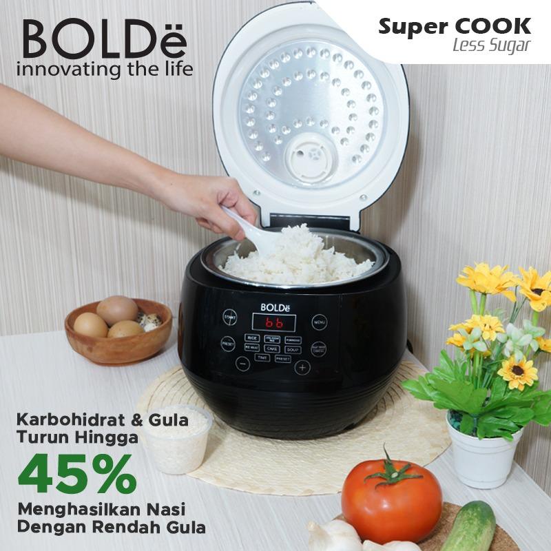 Jual BOLDe Super COOK Less Sugar Rice Cooker 1 Liter Low Carbo 400 Watt Indonesia