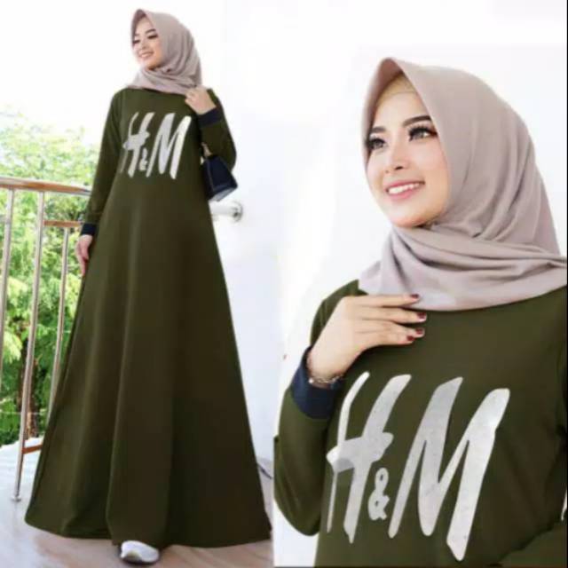 BAJU GAMIS CEWEK WANITA H&M Shopee Indonesia