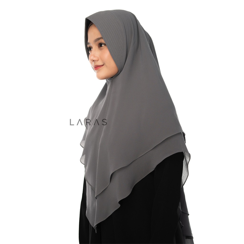 Kerudung Instan Hijab Instant Ceruty Jilbab Khimar 2Layer Bahan Ceruty