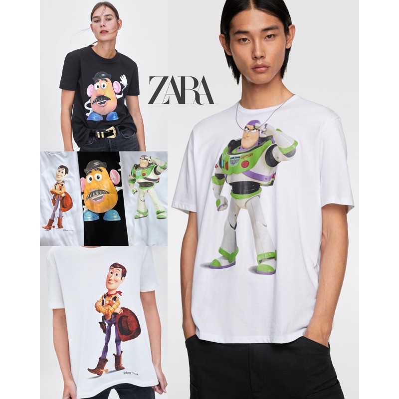 Zara Disney Pixar Woody The Cowboy Toy Story Graphic Tee Shirt Listed