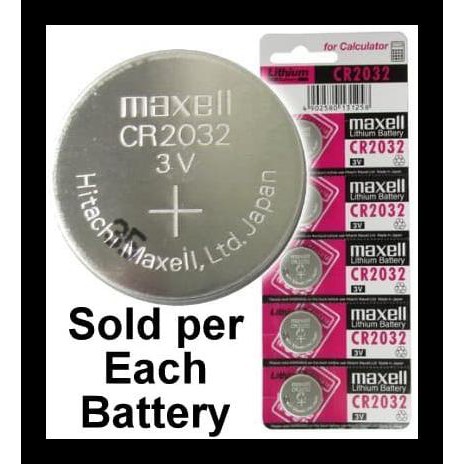 Jual Maxell Cr2032 3 Volt Coin Lithium Cell Battery - Mxl-Cr2032 Kode 1022 | Shopee Indonesia