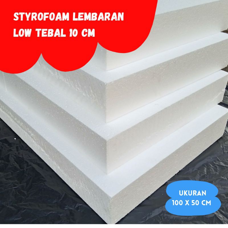 Jual styrofoam lembaran / lembaran styrofoam tebal 10 cm low Shopee