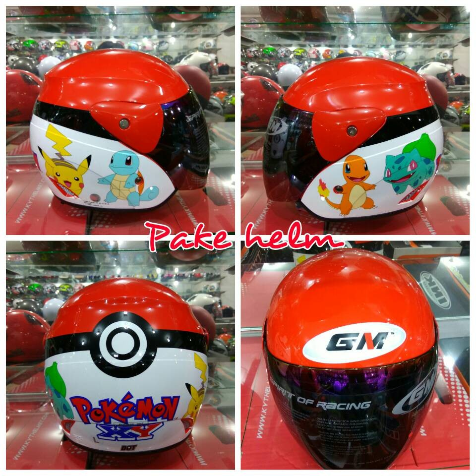 Gambar Helm Gm Stiker Doraemon Fullstiker