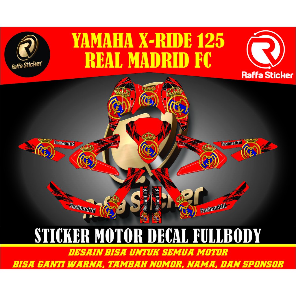 Jual decal x ride 125 decal xride 125 decal x ride new stiker x ride