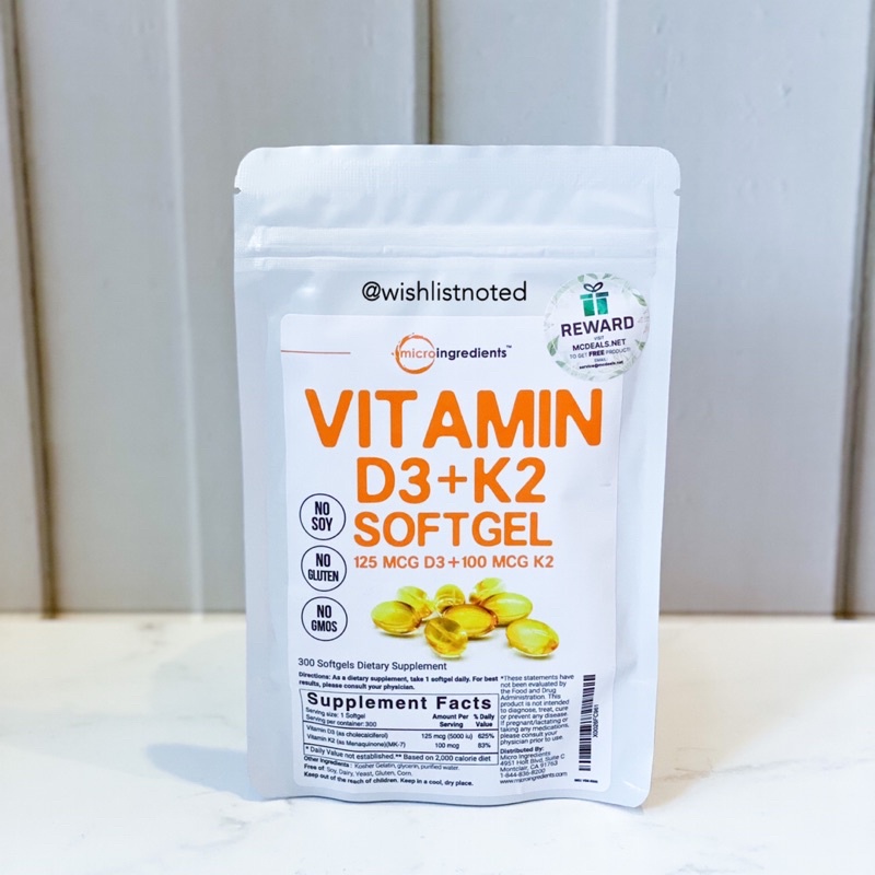 Jual Micro Ingredients Vitamin D3 K2 Shopee Indonesia