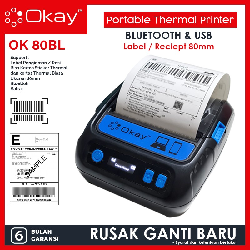 Printer Resi Label Pengiriman / reciept Printer thermal