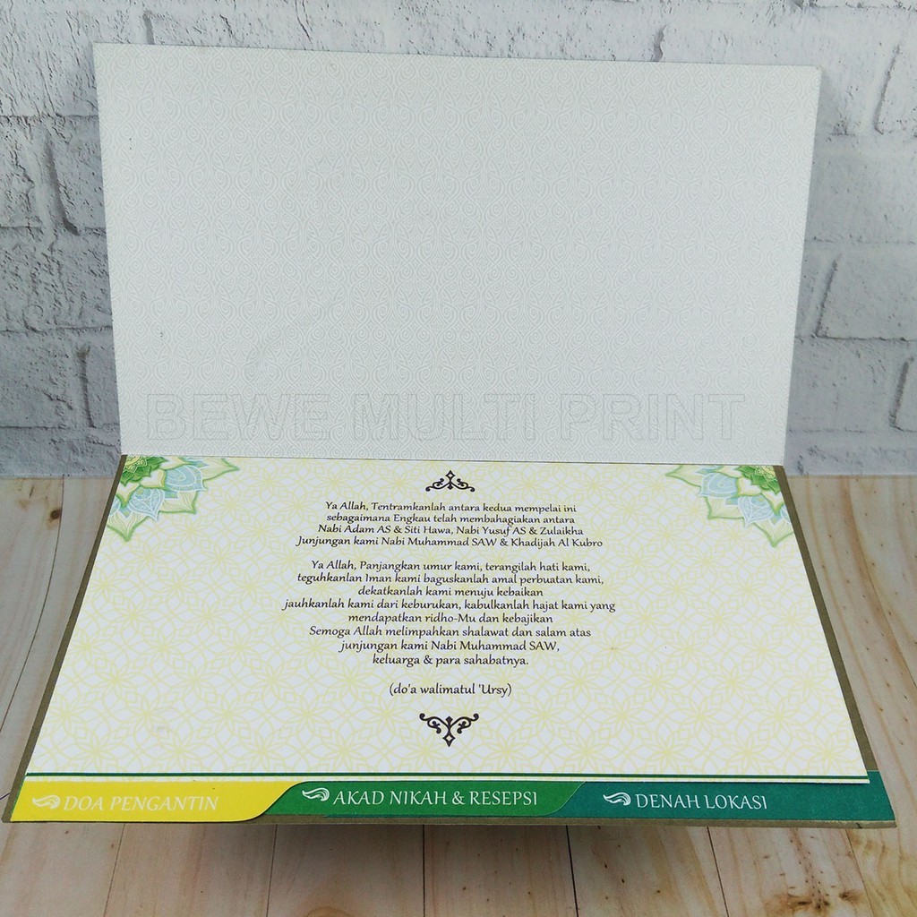 Undangan Pernikahan Cetak Sm 213