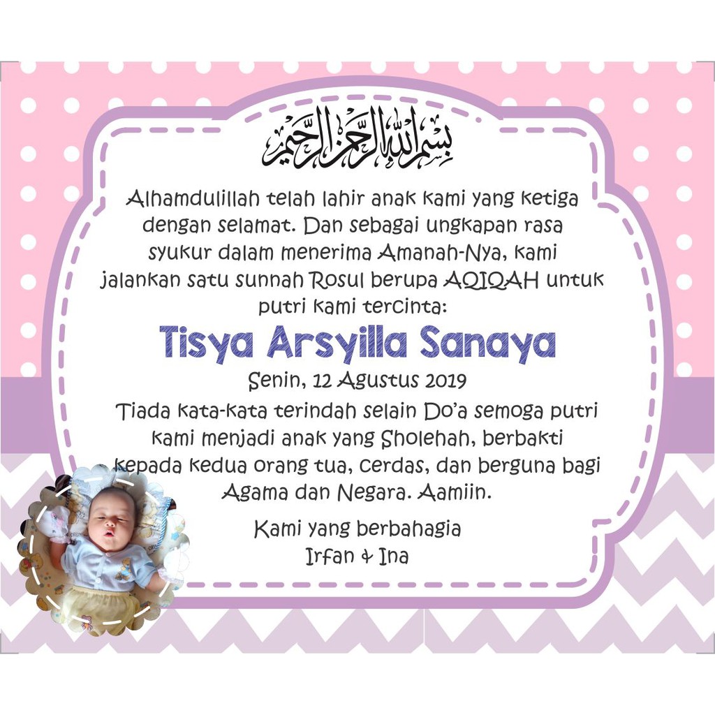 Kata Kata Aqiqah Di Kotak Nasi Cari Pembahasannya