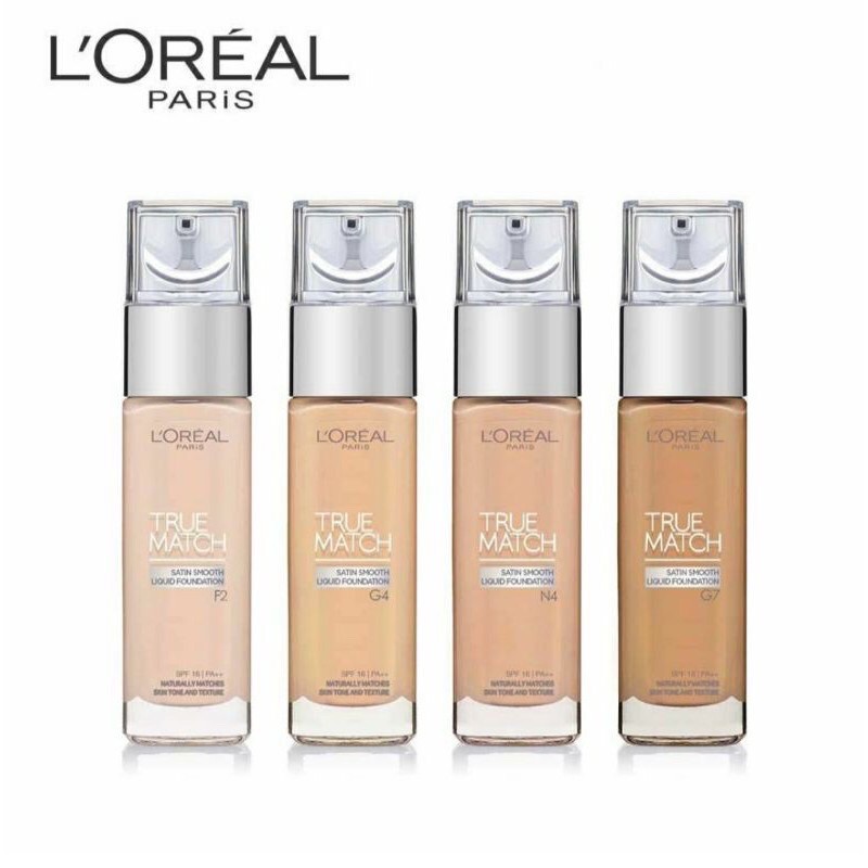 Jual L'oreal Loreal True Match Liquid Foundation - Satin Smooth Foundation | Super Blendable Foundation | Shopee Indonesia