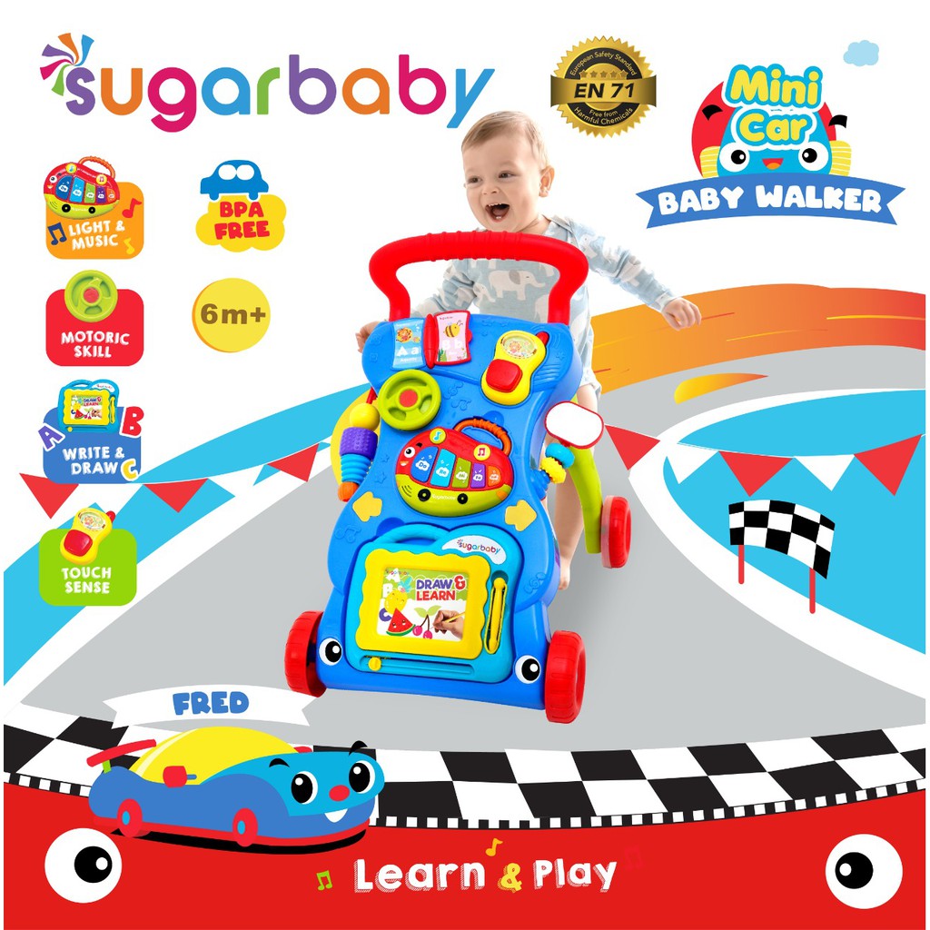 Jual Sugar Baby Mini Car Push Walker (Baby Walker) | Shopee Indonesia