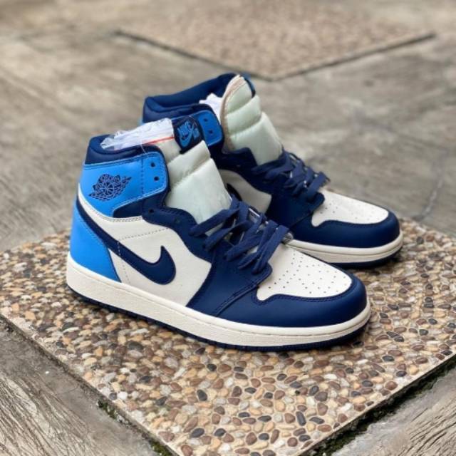 Jual NIKE AIR JORDAN 1 HIGH OBSIDIAN UMC PREMIUM ORIGINAL MADE IN