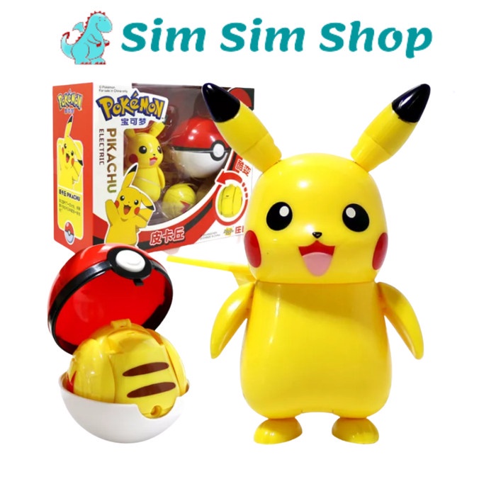 Jual Mainan Anak Pokemon Pokeball Deformation Toy Pikachu Original New Indonesia|Shopee Indonesia