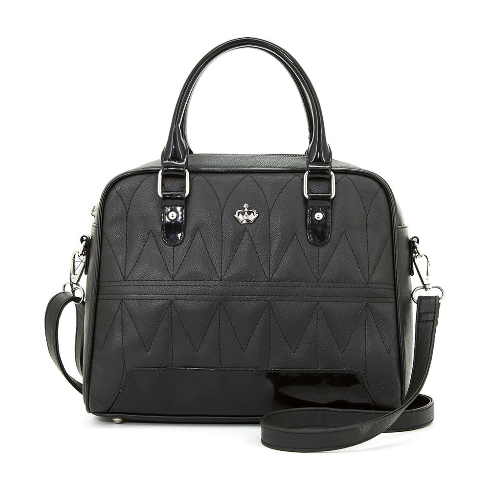 Tas bahu SOPHIE MARTIN BLACK LEATHER ONION T5027B5 PREMIUM