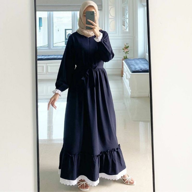 TRAND model Baju Gamis Remaja Terbaru N_muslimah Kekinian 2021