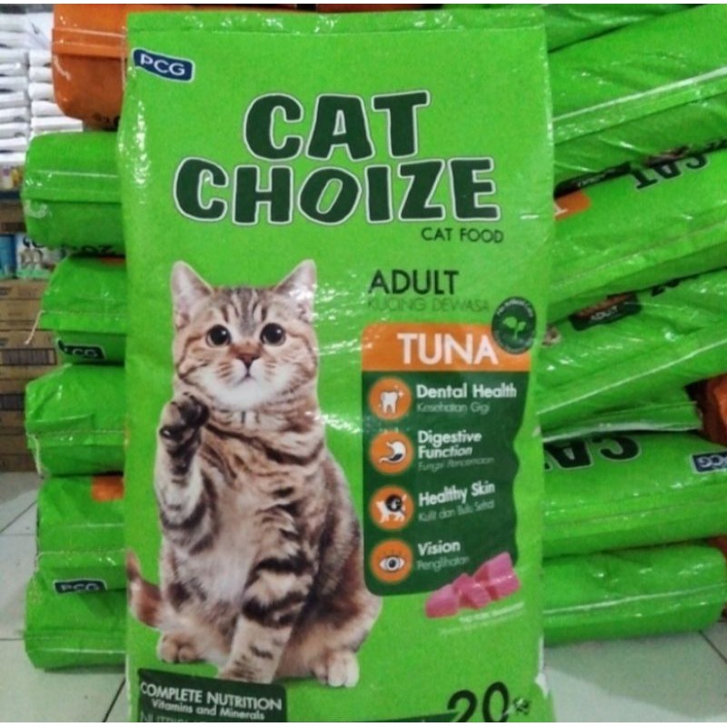 Grab Gojek Only makanan kucing cat choize adult tuna 20 kg Shopee