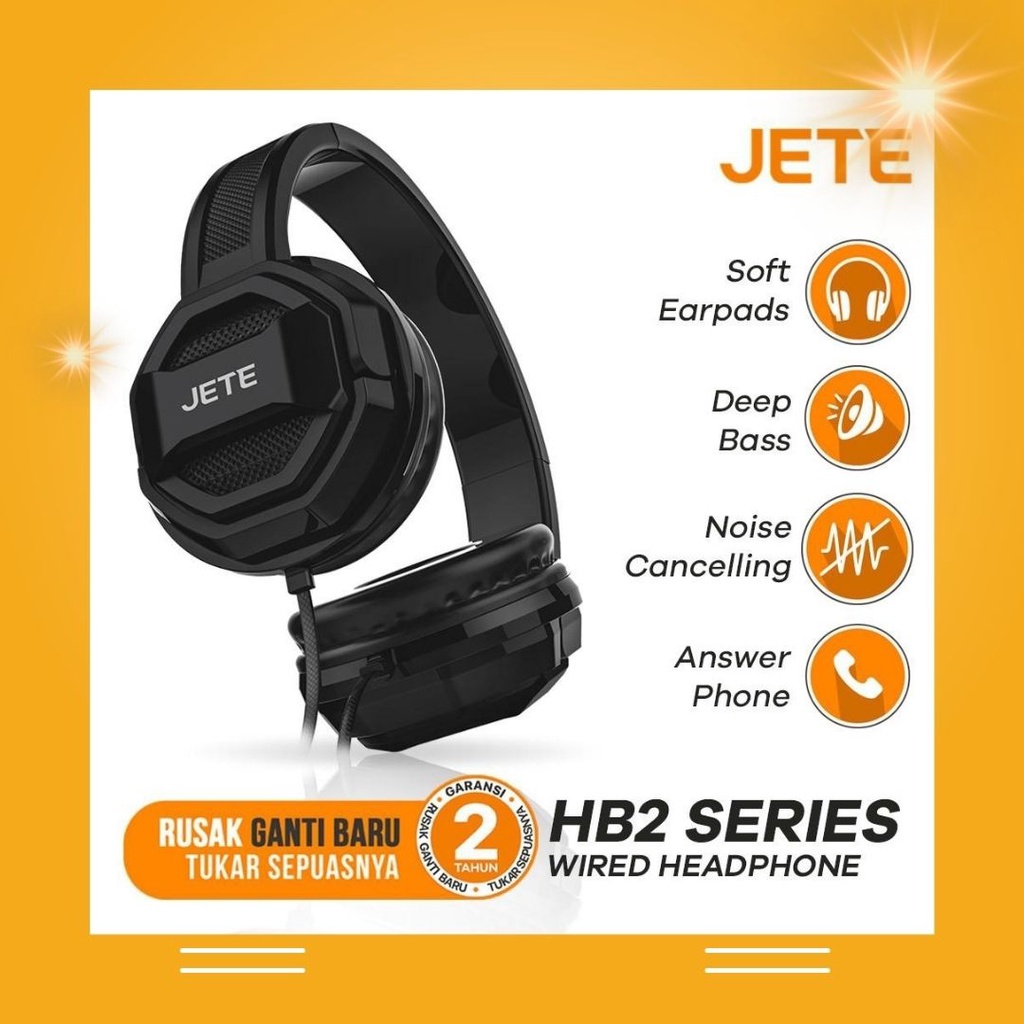 Jual Headset Handsfree HF JETE HB2 MURAH Shopee Indonesia