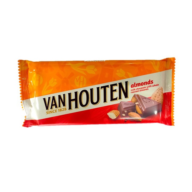 Jual Van Houten Chunky Cokelat Almond 155 Gr | Shopee Indonesia