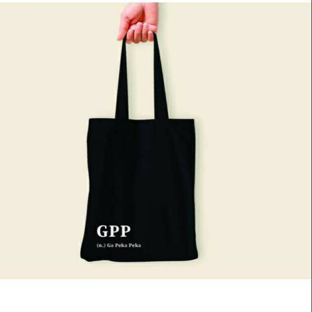 Jual Tas tote bag GPP gak peka peka Shopee Indonesia