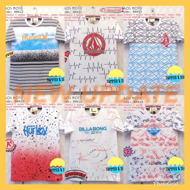 Ka4484 Kaos Pendek Pria Full Print Shopee Indonesia