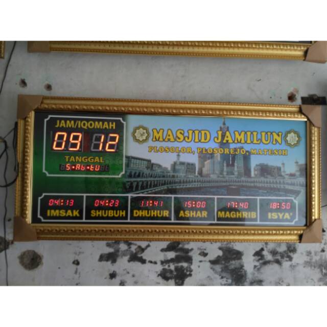 Jual jam digital masjid jadwal sholat Indonesia
