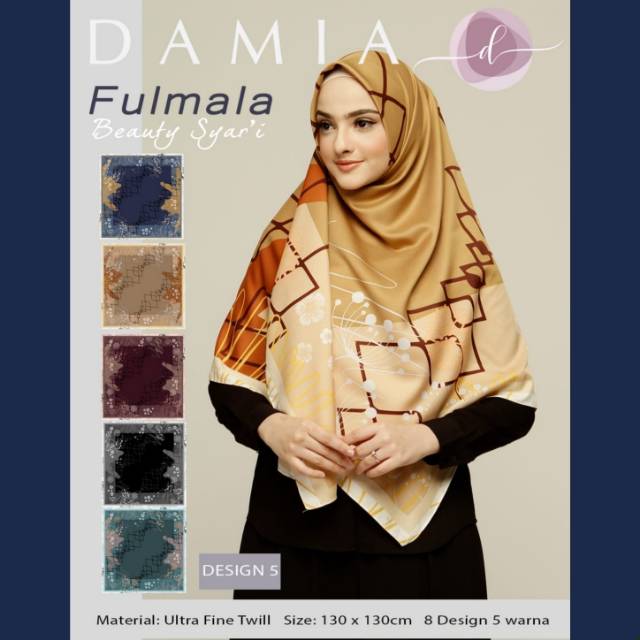 COD Hijab Jilbab Kerudung Segiempat Segi Empat Jumbo Lebar Besar Damia