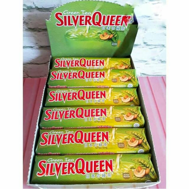 Jual Isi 30 Pcs Coklat Silver Queen Green Tea Matcha 30Gram Silverqueen Greentea 30 Gram Per Box | Shopee Indonesia