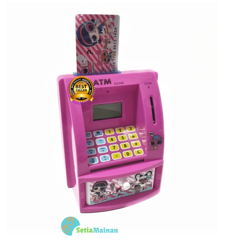 Jual Mainan Edukasi Anak Celengan Atm Mini Lol Suprise Mesin Hitung Uang | Shopee Indonesia
