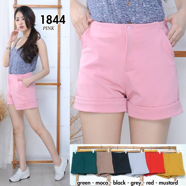 Celana pendek wanita/hotpant wanita kode 1844 bahan paragon real Shopee Indonesia