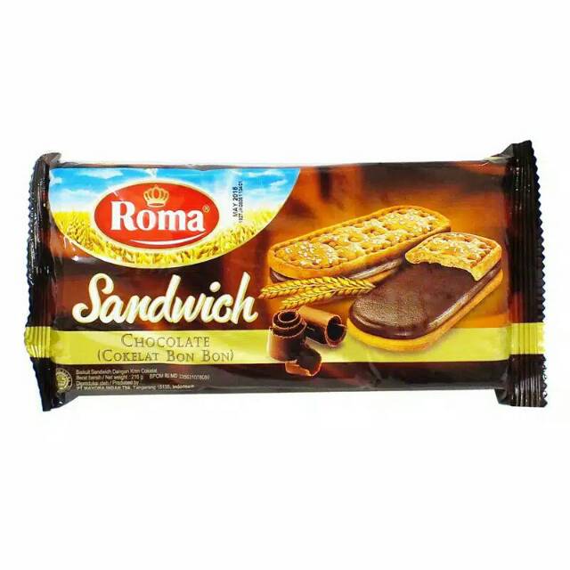Jual Biskuit Roma 216 Gram Pack Samdwich Coklat | Shopee Indonesia