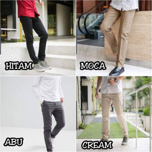 Celana Chino Panjang Pria Original Brand Premium Bandung Shopee Indonesia