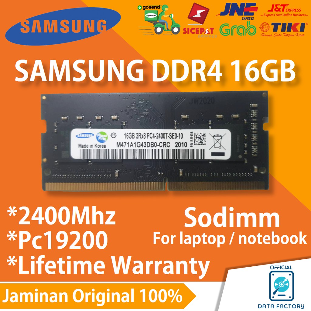 Jual Ram Laptop Samsung Ddr4 16Gb 2400Mhz Pc19200 Sodimm Notebook Memory / 16 Gb / Ddr 4 / 2400 Mhz | Shopee Indonesia