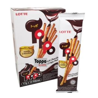 Jual Lotte Toppo Chocolate Stick Snack Snek Coklat Cokelat Stik Hg~3843 | Shopee Indonesia