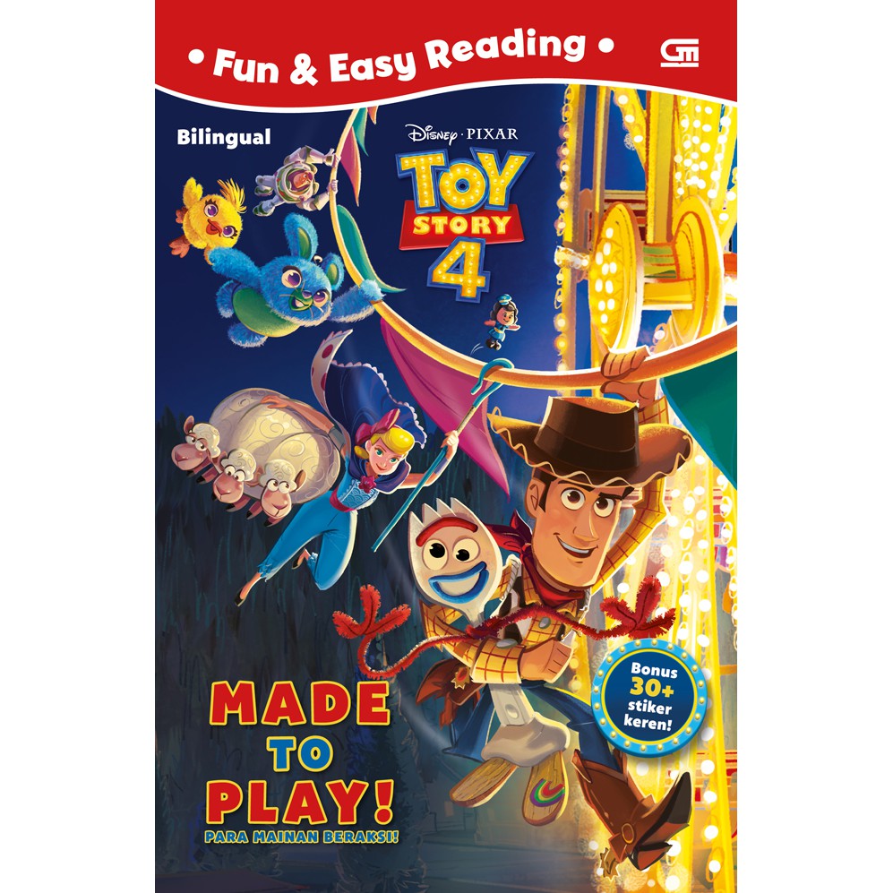 Jual BUKU ORIGINAL TOY STORY 4 PARA MAINAN BERAKSI (TOY STORY 4 MADE