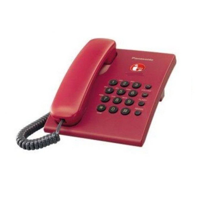Panasonic KXTS505 Telepon Rumah / Pesawat Telepon Kabel Gantung Merah ( Red  ) | Shopee Indonesia