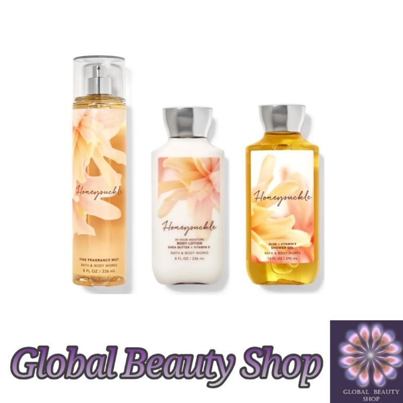 Jual Honeysuckle Bath and Body Works ( Lotion, Shower Gel, Fragrance