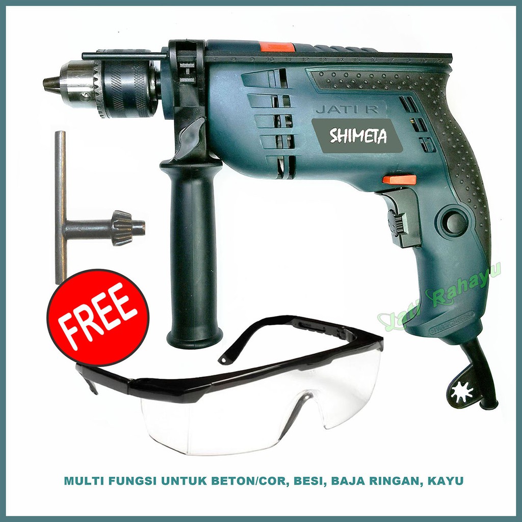 MESIN BOR 13mm IMPACT DRILL BOLAK BALIK SHIMETA Shopee Indonesia